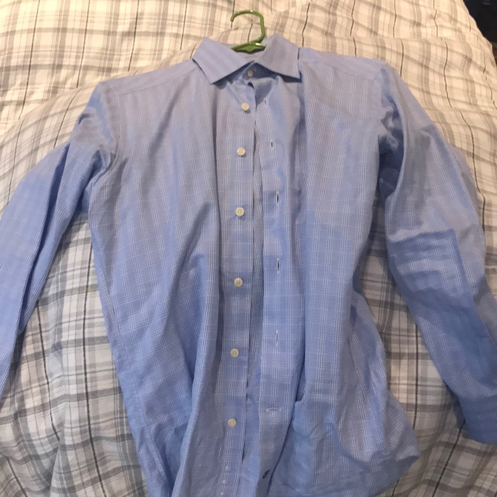 Trim Fit, 15 1/2 32-33 David Donahue Button down
